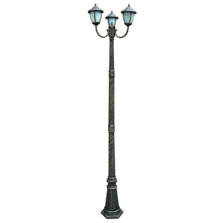 ■  ILUMINAT DE EXTERIOR - STALP RABALUX MADRID 8379 EXTERIOR AURIU ANTIC ALB E27 3X60W D615X2120MM