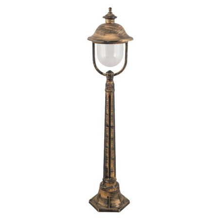 ■  ILUMINAT DE EXTERIOR - LAMPADAR  NEW YORK  AURIU ANTIC TRANSPARENT E27 1X100W 120X24.8X24.8CM