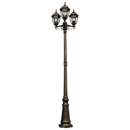 LAMPADAR RABALUX TORONTO 8460 EXTERIOR AURIU ANTIC E27 3X60W D424X2250MM [1]