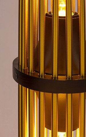 LAMPADAR ROXAS 2X40W E27 NEGRU/CUPRU [1]