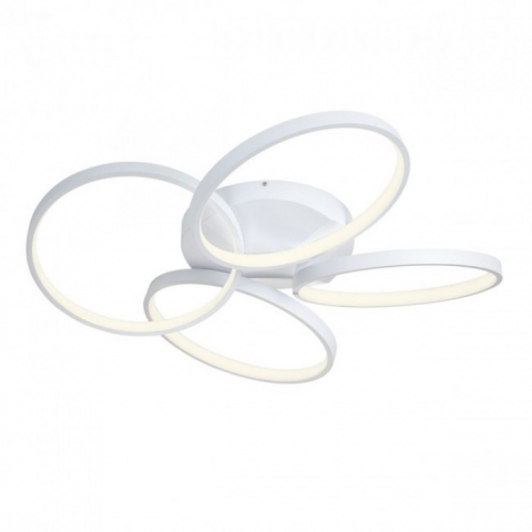 ■ ILUMINAT DE INTERIOR - Lustra alb mat, LED, 1X64W, 4380 LM alb D.80 CM LC