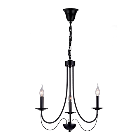 ■ ILUMINAT DE INTERIOR - LUSTRA ANGELA 3XE14 NEGRU