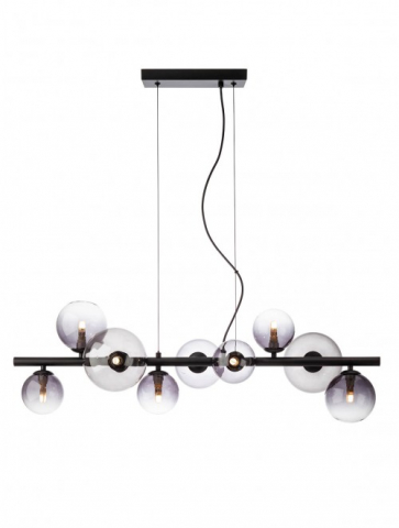 ■ ILUMINAT DE INTERIOR - LUSTRA ASTRA NEGRU GLOB DEGRADE 9X8W G9