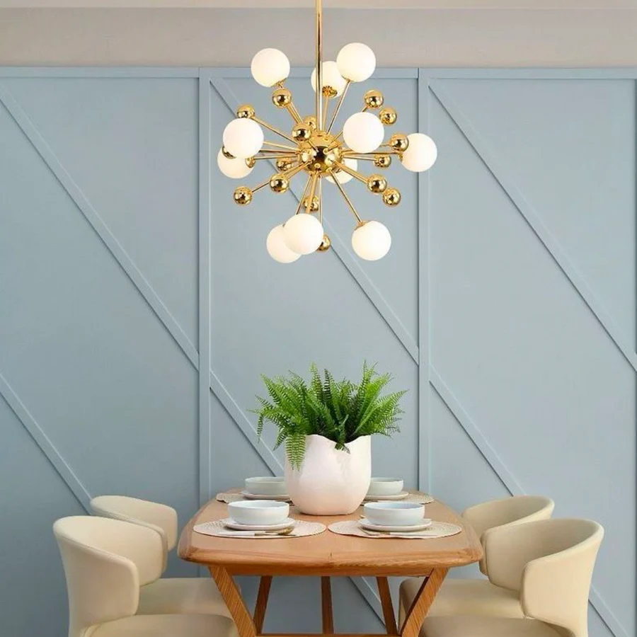 CANDELABRE MODERNE & PENDULE - LUSTRA AURIE 12XG9