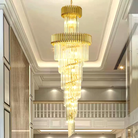 ■ ILUMINAT DE INTERIOR - LUSTRA AURIU CRISTAL 8097/600X2000