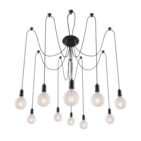 CANDELABRE MODERNE & PENDULE - LUSTRA CASPAR 10X60W E27