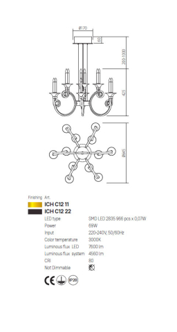 LUSTRA CHATEAU LED AURIU - ICH C12 11 [1]