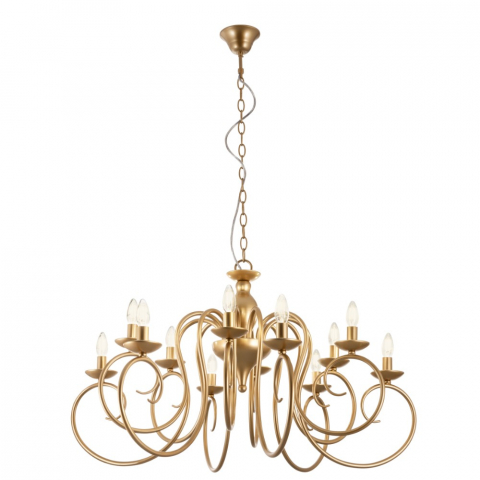CANDELABRE & PENDULE CLASICE - LUSTRA CIRCE ICI C12 23 AUR  12X42W E14