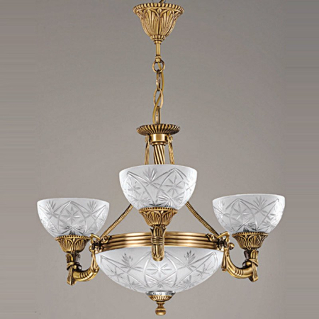 ■ CORPURI DE ILUMINAT - Lustra Clasic Bussy Elegante 3038-52-03 6X40W E27/E14