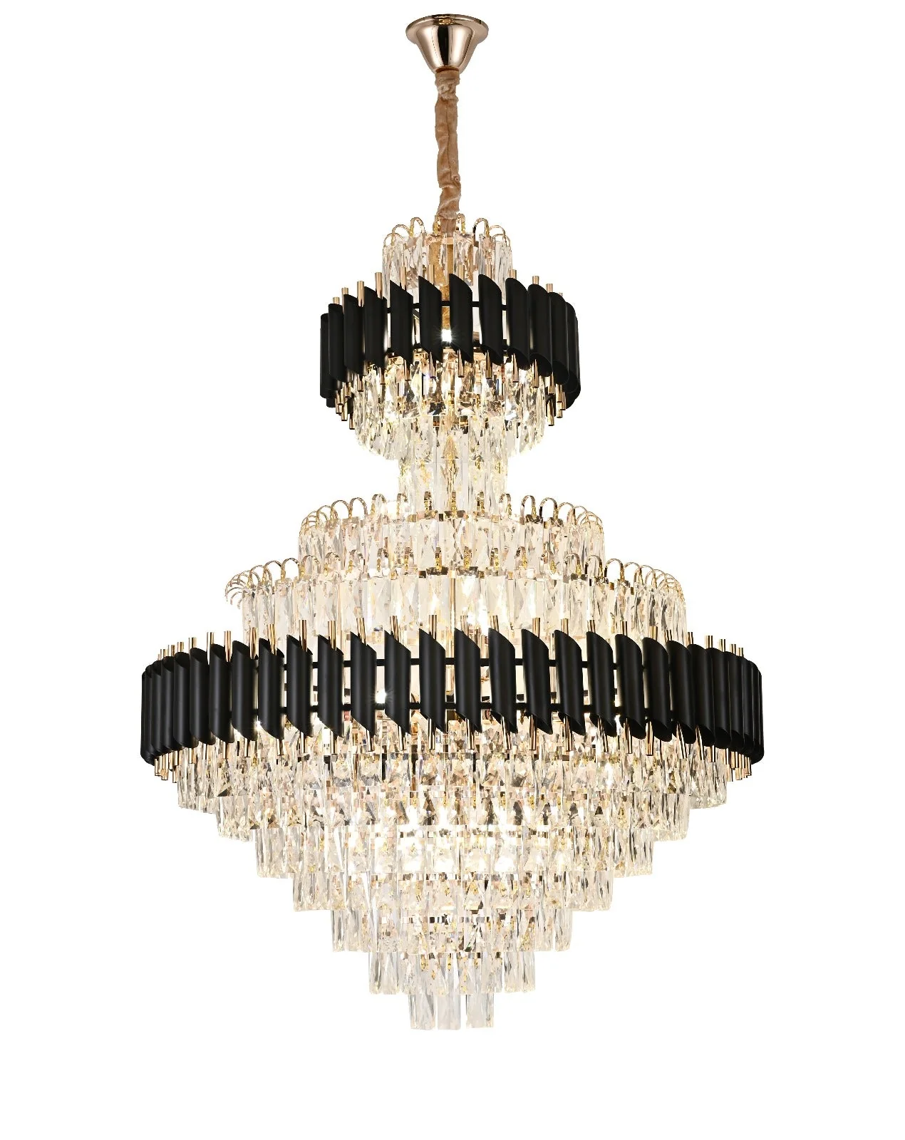 CANDELABRE CRISTAL & PENDULE - LUSTRA CRISTAL 8097/800X1050 BK