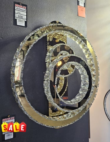 PLAFONIERE CRISTAL - LUSTRA CRISTAL 3 CERCURI 50CM