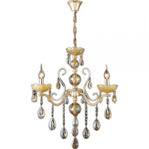 CANDELABRE CRISTAL & PENDULE - LUSTRA CRISTAL - 3X28W, E14