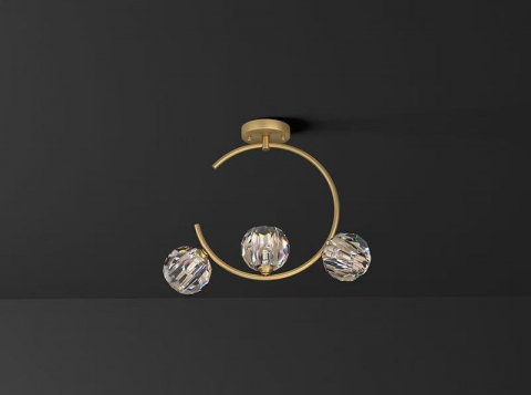 ■ ILUMINAT DE INTERIOR - LUSTRA CRISTAL 3XG9 - AURIU