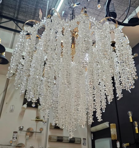 CANDELABRE CRISTAL & PENDULE - LUSTRA CRISTAL 7XE14 AURIE