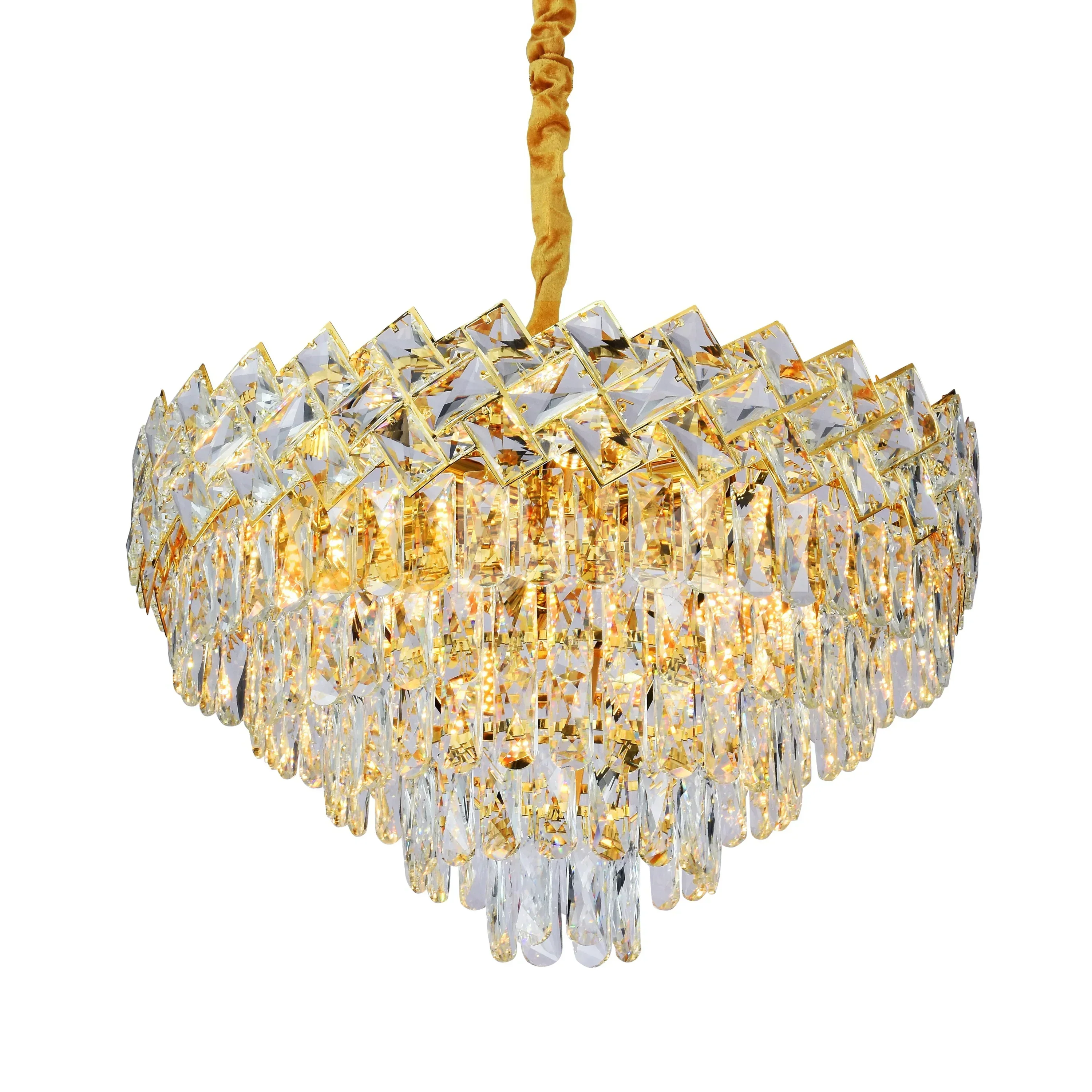 ■ ILUMINAT DE INTERIOR - LUSTRA CRISTAL AURIE 60 CM 9XE14