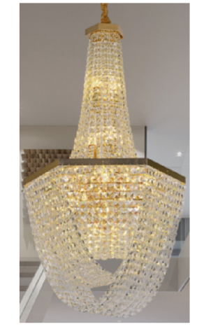 ■ ILUMINAT DE INTERIOR - LUSTRA CRISTAL AURIE 60X115CM