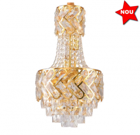 CANDELABRE CRISTAL & PENDULE - LUSTRA CRISTAL AURIE 6XE14 40W
