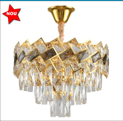 CANDELABRE CRISTAL & PENDULE - LUSTRA de CRISTAL - AURIE; 7xE14