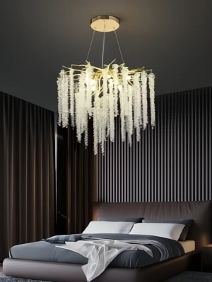 ■ ILUMINAT DE INTERIOR - LUSTRA CRISTAL AURIE 8XE14