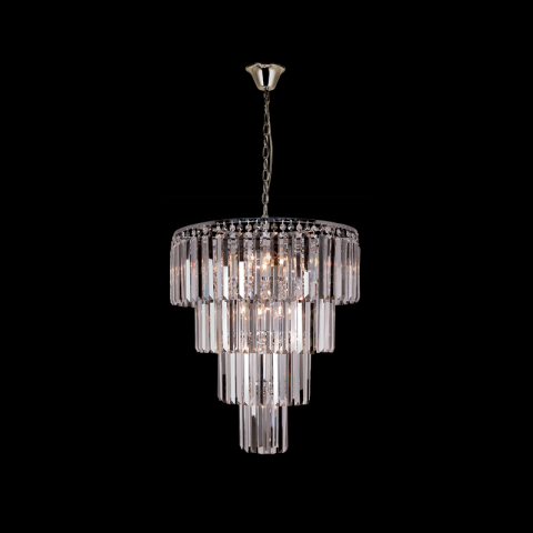 CANDELABRE CRISTAL & PENDULE - LUSTRA CRISTAL BLESSY 10XE14 CROM