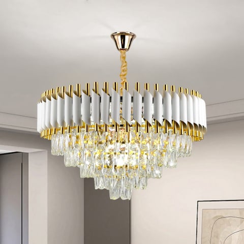 ■ ILUMINAT DE INTERIOR - LUSTRA CRISTAL C900/600 WH 8XE14