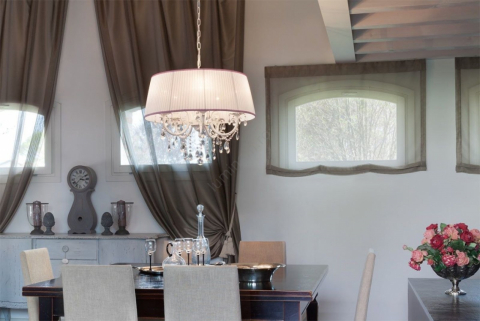 ■ ILUMINAT DE INTERIOR - LUSTRA CRISTAL CANDORE ICA C5 01 01 5XE14
