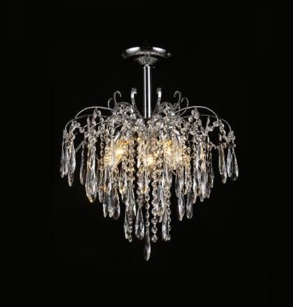 CANDELABRE CRISTAL & PENDULE - LUSTRA CRISTAL CROM 5XE14