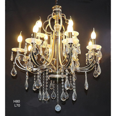 ■ ILUMINAT DE INTERIOR - LUSTRA CRISTAL DECO 9056-8+4