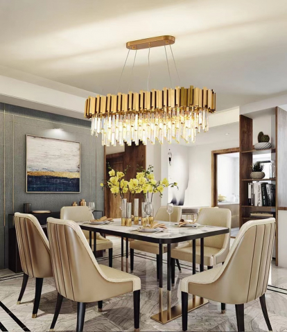 CANDELABRE CRISTAL & PENDULE - LUSTRA CRISTAL AURIE 98206/93X33 14XE14