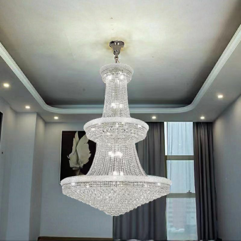 CANDELABRE CRISTAL & PENDULE - LUSTRA CRISTAL K9 CROM