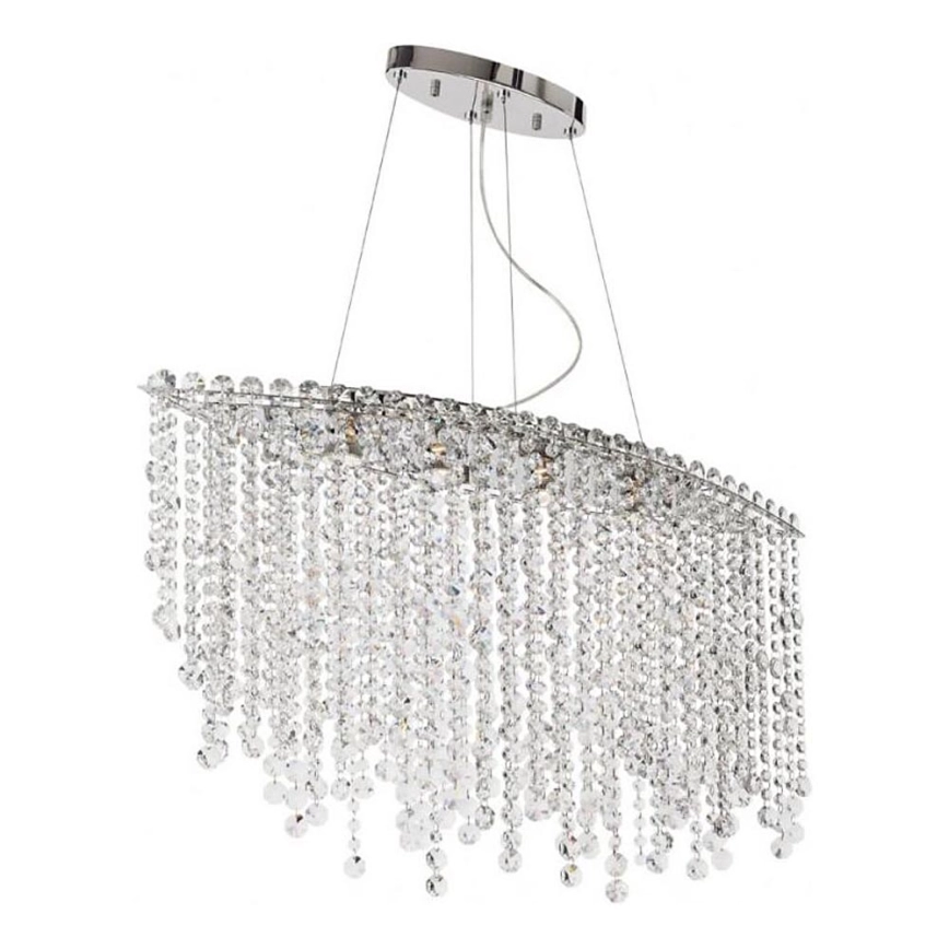 CANDELABRE CRISTAL & PENDULE - LUSTRA CRISTAL OVALA  4X50W GU10