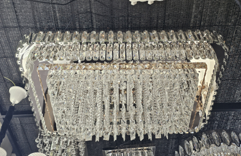 PLAFONIERA de CRISTAL - dimensiuni: 1150x750x430 - 1x360W [2]