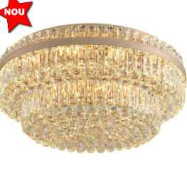 CANDELABRE CRISTAL & PENDULE - LUSTRA DE CRISTAL : 80CM  AURIE