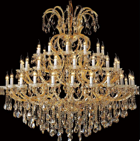 CANDELABRE CRISTAL & PENDULE - LUSTRA DE CRISTAL AURIE MARIA TERESA 72XE14