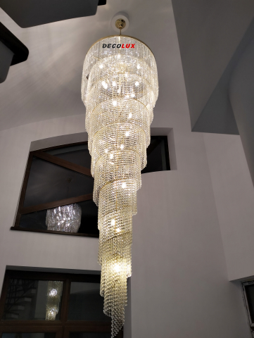 CANDELABRE CRISTAL & PENDULE - LUSTRA DE CRISTAL - CASA SCARII | ESPIRAL