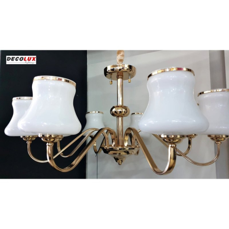 LUSTRA DECO 9088/8 AUR - 8 BECURI [2]