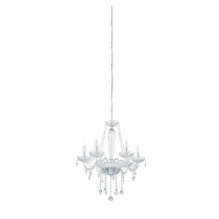 CANDELABRE CRISTAL & PENDULE - LUSTRA EGLO BASILANO 1 39099 6X40W E14  CROM H1300 D720 IP20