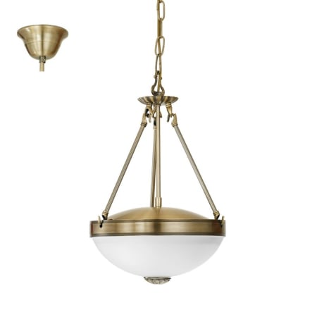 CANDELABRE & PENDULE CLASICE - LUSTRA EGLO SAVOY 82747 E27 2X60W BRONZ IP20 D310