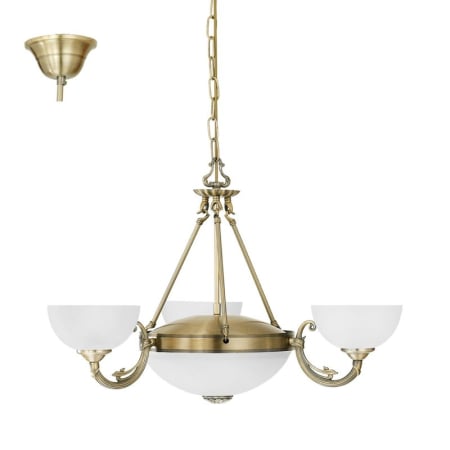 CANDELABRE & PENDULE CLASICE - LUSTRA EGLO SAVOY 82748 E14,E27 3X40W;2X60W BRONZ IP20 D740
