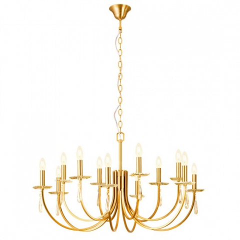 ■ ILUMINAT DE INTERIOR - LUSTRA ELISIR LED AUR 12XE14, D.92 CM IES C12 23 50