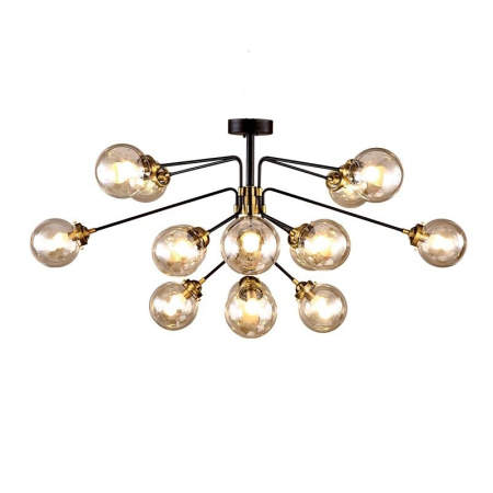PLAFONIERE MODERNE - LUSTRA ELMARK BUBBLES 955BUBBLES16 16X40W E14 AMBER