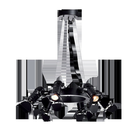 LUSTRA  CINEMA  - 6X40W E27 NEGRU D630 [1]