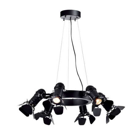 CANDELABRE MODERNE & PENDULE - LUSTRA  CINEMA  - 6X40W E27 NEGRU D630