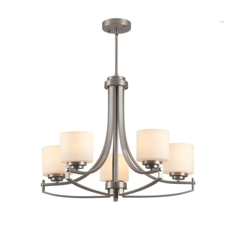 CANDELABRE & PENDULE CLASICE - LUSTRA ERIN 955ERIN5 5X40W E27 NICHEL