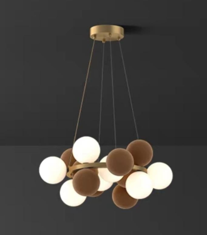 ■ ILUMINAT DE INTERIOR - LUSTRA GLOB CATIFEA MARO 8XG9 D60