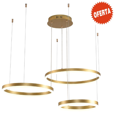 SUSPENSII CU LED - LUSTRA LED 4 CERCURI AURIE