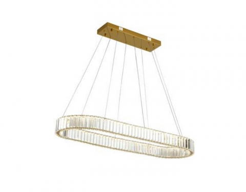 CANDELABRE CRISTAL & PENDULE - LUSTRA LED CRISTAL CU TELECOMANDA SI  3 NUANTE DE LUMINA