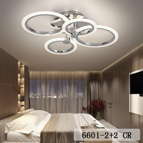 PLAFONIERE CU LED - LUSTRA LED CROM  1X72W
