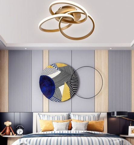 LAMPADARE CU LED - LUSTRA LED CU TELECOMANDA 84W