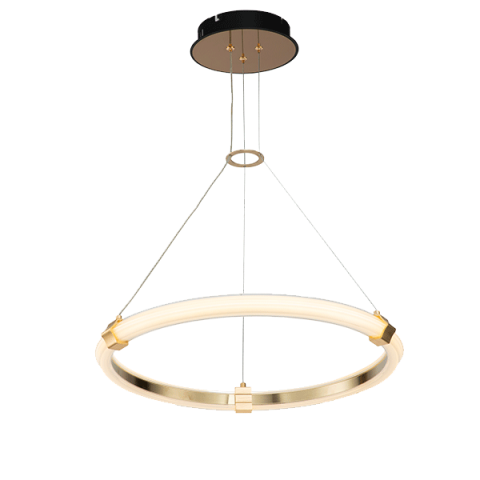 ■ ILUMINAT DE INTERIOR - LUSTRA LED FELIX 35W 3000K NEGRU/AURIU